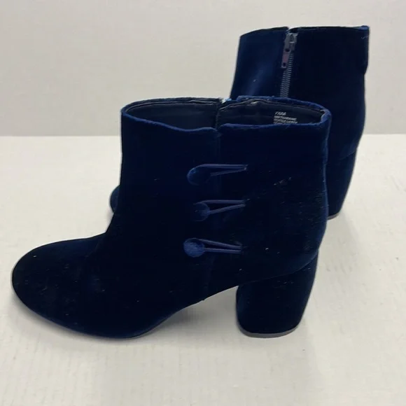 Nine West Khraine velvet blue boots - Picture 2 of 9